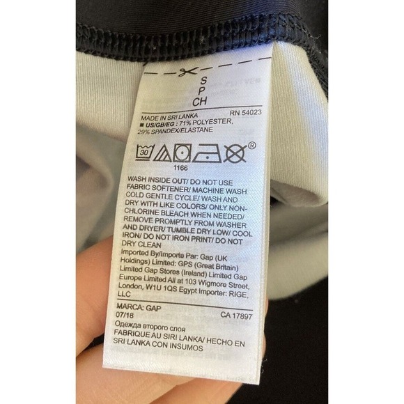 Gap Fit Stripe Sculpt Compression Leggings Size Small Women’s Navy - Picture 4 of 8